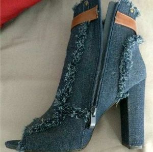 Women's Vintage Casual Denim Wedges